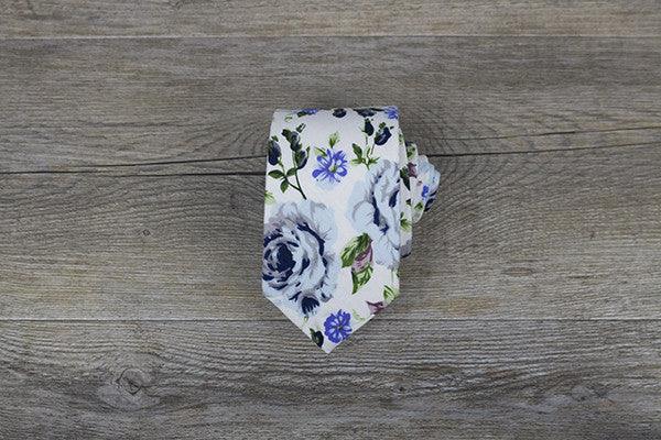 Men Ties - Cotton Floral 3 - Suit Lab