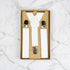 Boys Suspenders/Bracers - White - Suit Lab