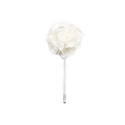 Chrysanthemum Lapel Pin - White